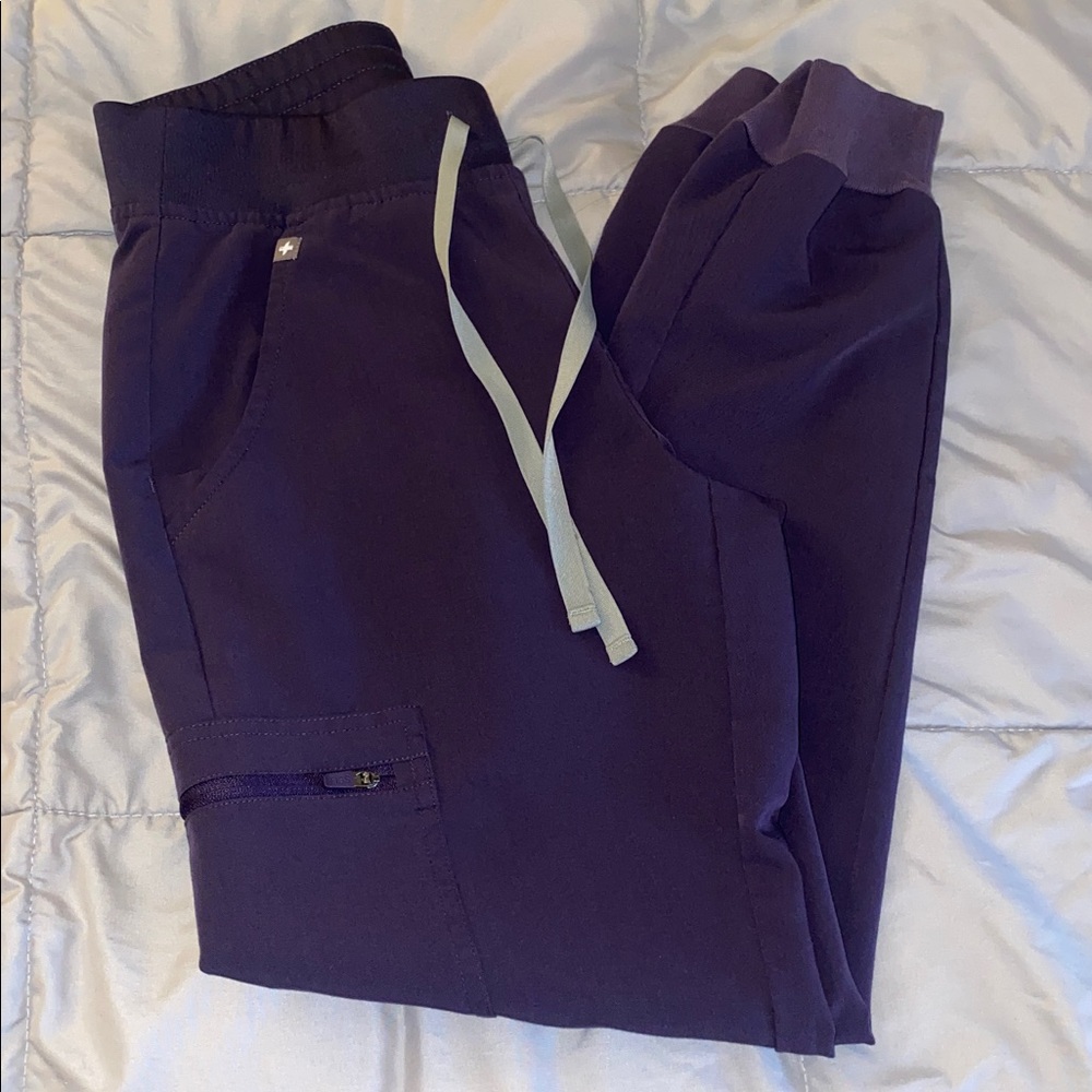 Figs Deep Purple Zamora Jogger Scrub Pants